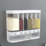 10 Kg Wall Mounted Divided Rice and Cereal Dispenser – Dost Mart