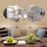 30Pcs 3D Round Mirror | Wall Mirror