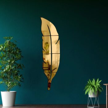Wall Leaf Mirror Reflection Room Decor