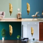 Acrylic Leaf Wall Decor – Elegant & Modern Art -Dost Mart