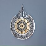Allah (SWT) name and Classic Acrylic Wooden Islamic Wall Clock