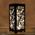 Crystal Diamond Rose Design Table Lamp