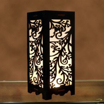 Crystal Diamond Rose Design Table Lamp
