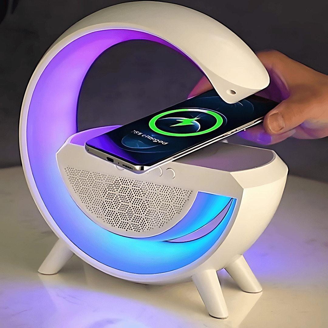 G-Shape RGB Lamp + Wireless Charger dostmart2