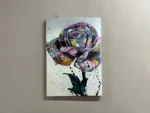 Graffiti Rose Canvas Art Urban Flower Wall Art