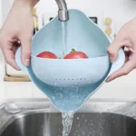 Household Double-layer Kitchen Vegetable Washing Fruit Basket