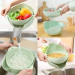 Household Double-layer Kitchen Vegetable Washing Fruit Basket. – Dost Mart