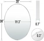 Oval Acrylic Mirror Wall Mirror